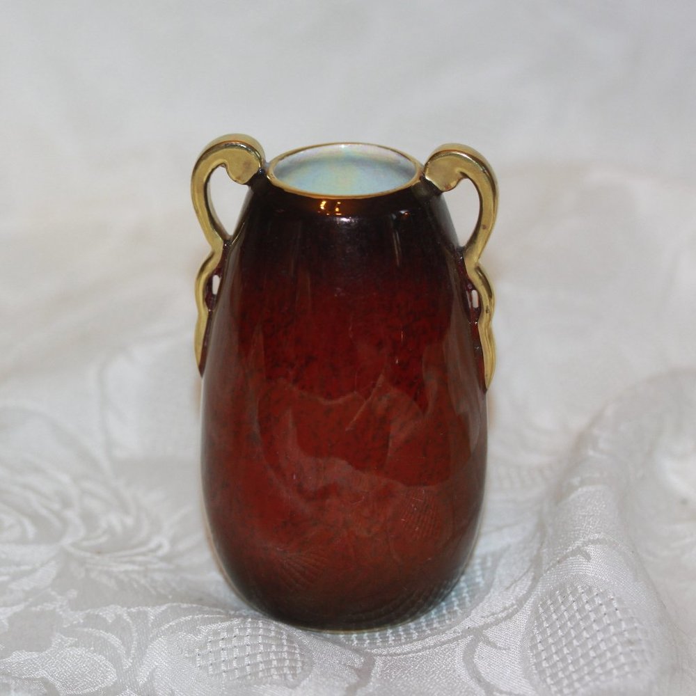 Vintage Carlton Ware Rouge Royale Small Vase Made in England